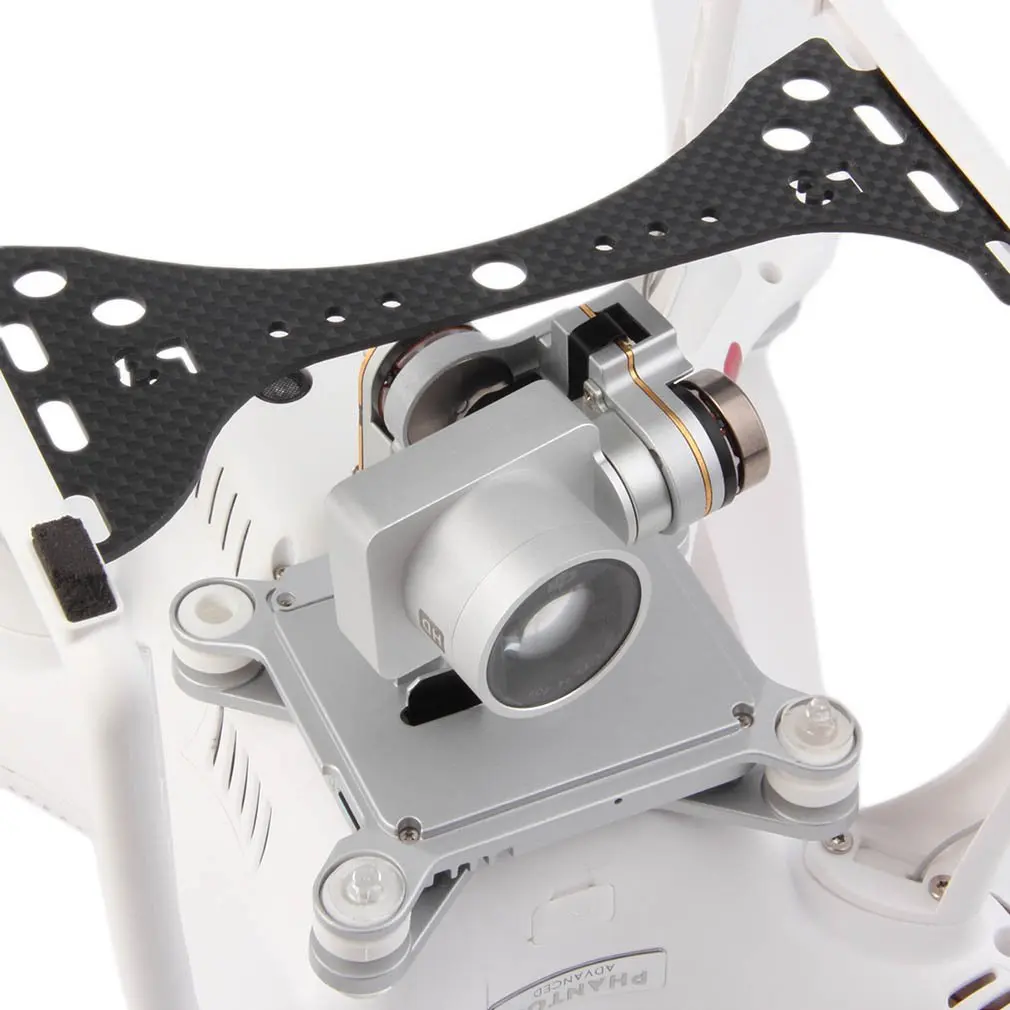 Полностью углеродная пластина крыло кронштейн PTZ камера Gimbal штатив Защита доска для DJI Phantom 3 светильник вес прочный черный