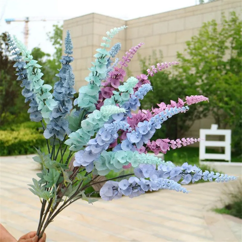 Искусственные длинные стебли Stupa Flower (5 стеблей/штука) 37 дюймов имитация бэнксия