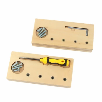 

Montessori Wooden Toys Screw Bolts Sets Screwdriver Sensory Toys Wooden Educational For Toddlers Skill Learning Toys