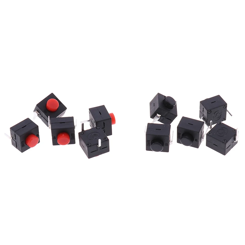 5pcs/Lot Light Touch Switch Button 8*8*8.4mm Small Micro Self Locking Small Micro Self Locking 2 Feet With 2 Feet With Lock