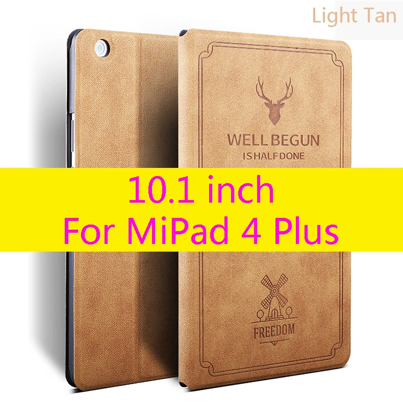 Ультратонкий чехол для Xiaomi Mi Pad 4 Plus с магнитной застежкой из искусственной кожи, чехол для планшета Xiaomi Mi Pad 4 Plus 10,1 дюймов+ пленка
