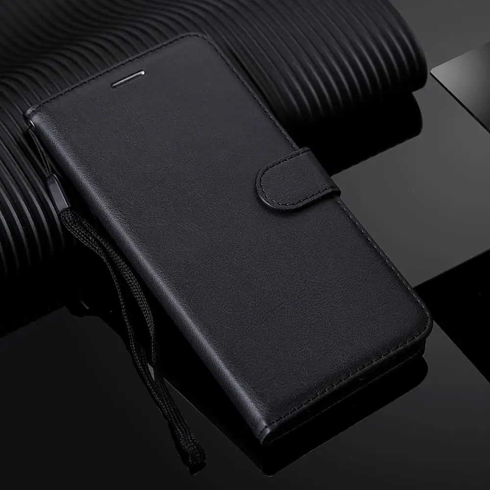 Black Для iPhone 11 Pro Max кожаный чехол флип-бумажник чехол для iPhone X XR XS Max 7 8 6 5 чехол для телефона Funda с ремешком и отделениями для карт - Цвет: Black