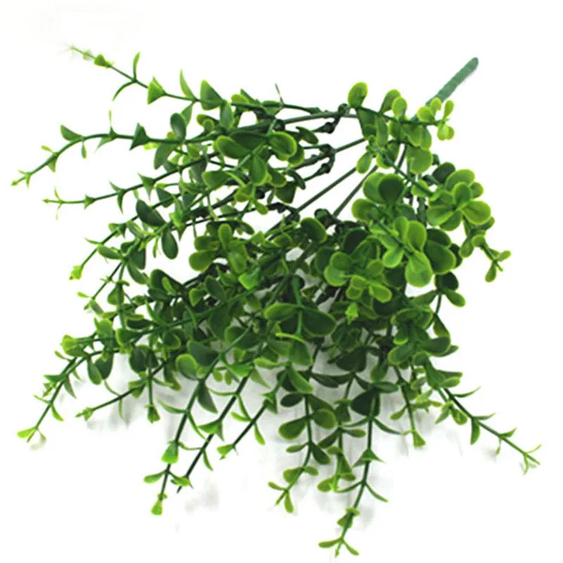 Artificial Plants Simulation Green Grass Fake Plant Decorate Flowers For Wedding Home Garden Plastic | Дом и сад