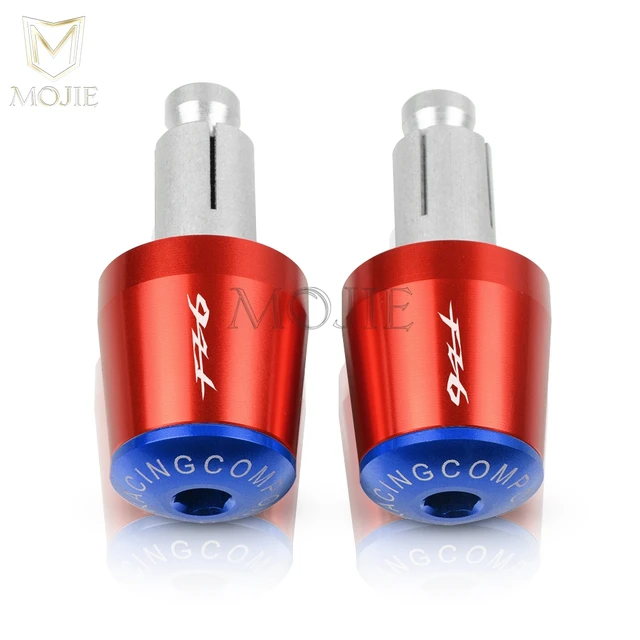 22mm Motorcycle Handlebar Grips End Handle Bar Cap End Plug For YAMAHA FZ6 FAZER FAZER600 FZ6S FZ6N FZ6S2 FZ6R S2 SJ6S FZ600 Red Blue