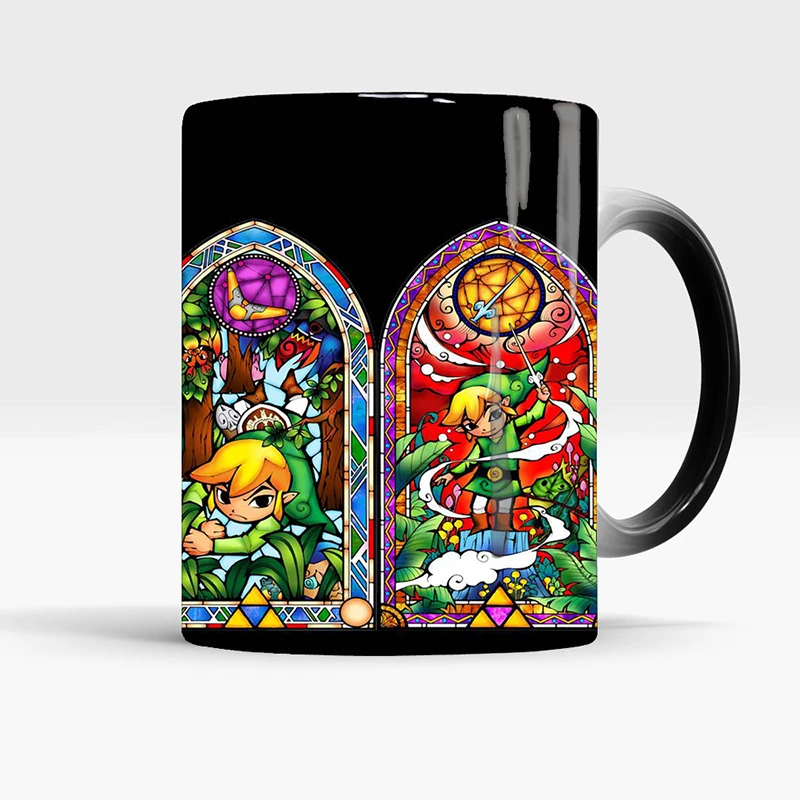 350 мл новая милая волшебная кружка Zelda, кофейная керамическая молочная кружка, новинка, изменяющая цвет, кружка для чая, чашка, подарок для ваших друзей, детей