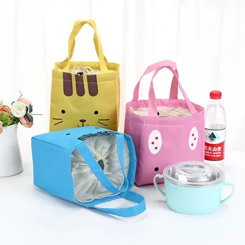 

Cartoon Insulated Lunch Bag Container Cinch Top Bag Cold Insulation Container Bag Lunch Bag Hand Thick Container Bag