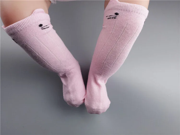 Pudcoco аксессуары для детей из хлопка с рисунком из мультфильма детская одежда для девочек и детей ясельного возраста, Чулки с эластичным бортом, колготки кошки Носки с рисунком из мультфильма От 0 до 4 лет