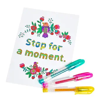 

16PCS Mini Glitter Gel Pens PVC Bag Multicolor Water Pen Neutral Signature Pen DIY Color Gel Pen For Office Supplies