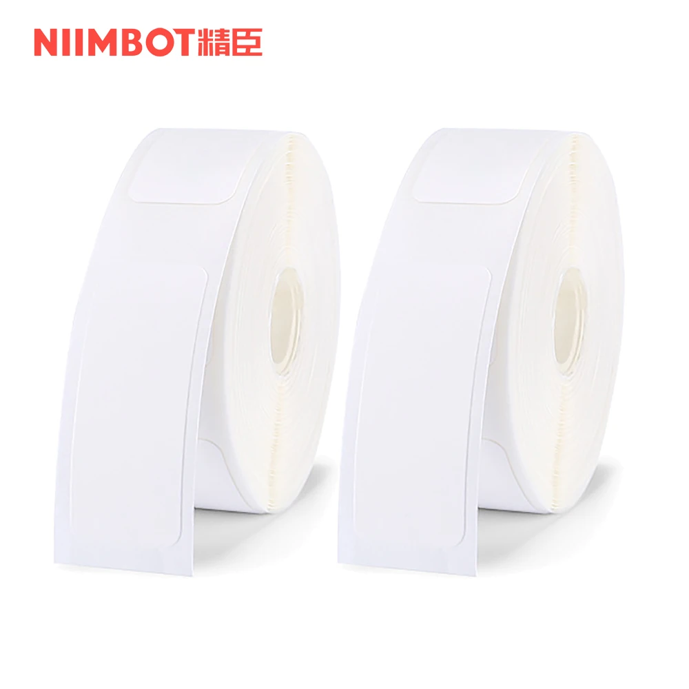 2 Rolls Niimbot Mini Label Printer Paper Printing Label Waterproof Anti-Oil Price Label Scratch-Resistant Label Sticker Paper