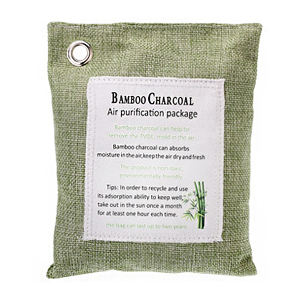 

Captures Car Bamboo Charcoal Bag Chemical Free Air Purifying Natural Odor Eliminator Absorber Fragrance