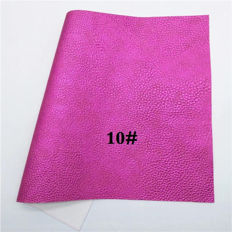 Glitterwishcome 21X29 см A4 размер винил для бантов личи металлик искусственная кожа ткань, синтетическая кожа листы для бантов, GM573A - Цвет: 10