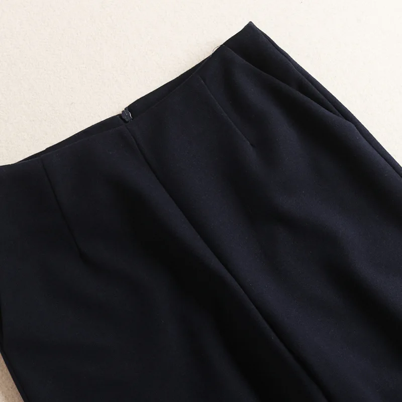 Элегантный женский комплект с брюками, Женский дизайнерский подиум, Осень-зима, вечерние наряды, накидка с завёрнутым воротником, свитер+ кружевной лоскутный топ+ шерстяные штаны