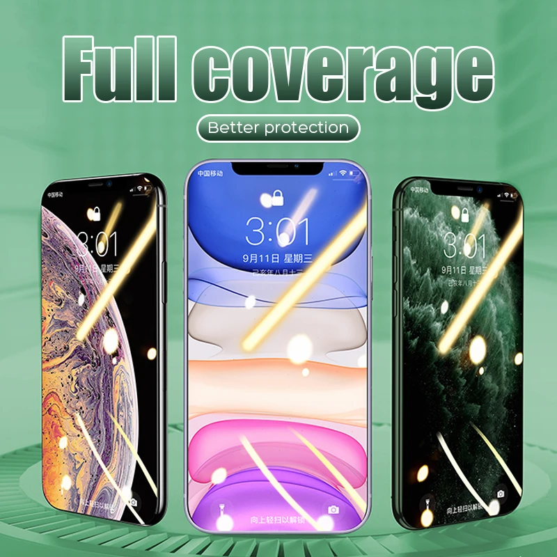 500D Защитное стекло для iPhone 11 Pro X XS Max XR Защита экрана для iPhone 7 6 8 Plus 6s X XS Закаленное стекло пленка