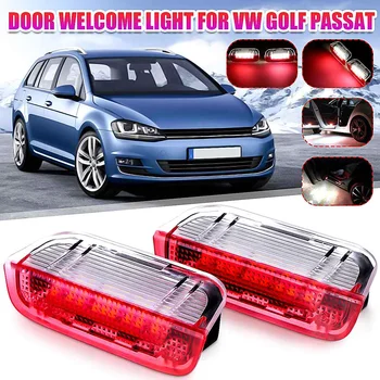 

2/4pcs Car LED Door Warning Light welcome Projector for VW Golf 6 7 Jetta MK5 MK6 Passat B6 B7 CC TIGUAN Scirocco