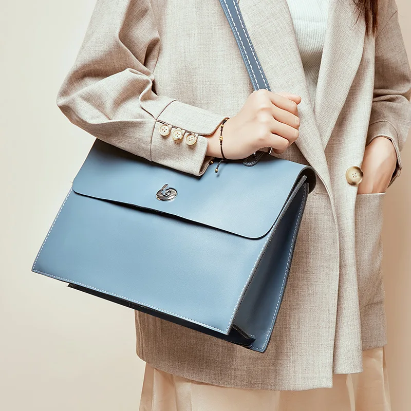 

2019 Autumn And Winter New Style Ol Commuting Simple Hand Shoulder Large Capacity Different Size Bags WOMEN'S Bag WOMEN'S Briefc