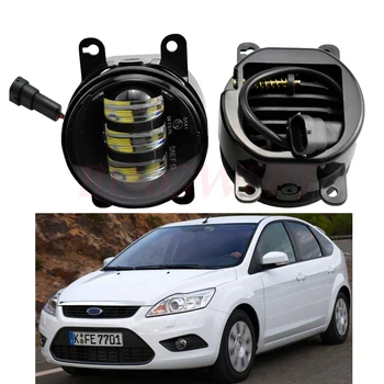 

1 Pair LED Fog Light Lamp Front Bumper Light For Focus MK2 Estate DAW 2004-2010 For Focus MK3 Saloon 2011-2015