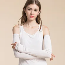

Summer Arm Silk Ice Sleeves Women Men Compression Sleeve Armwarmer UV Sun Protection Long Fingerless Running Golf Long