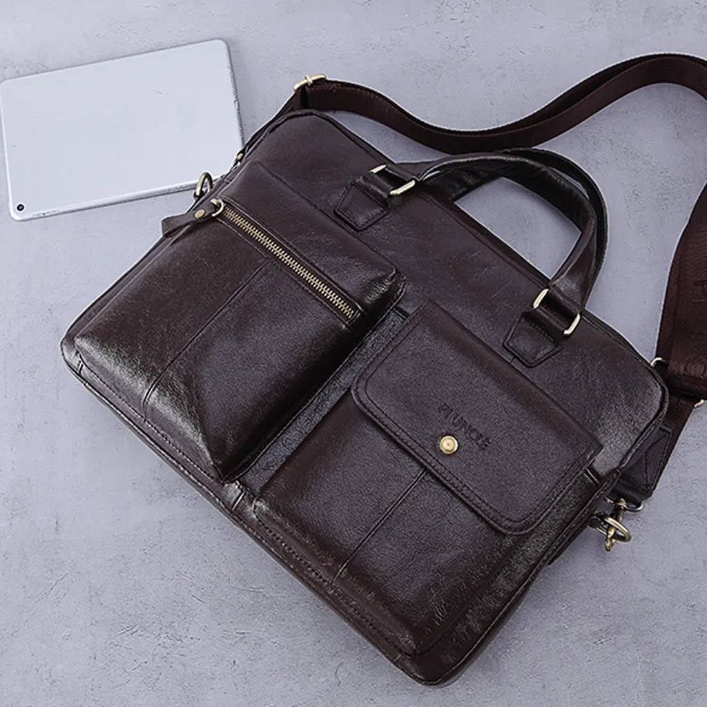 Male Briefcase Men's Business Handbag Brand Luxury Men Briefcases Laptop Bag High Quality Men Briefcase Shoulder Messenger Bags