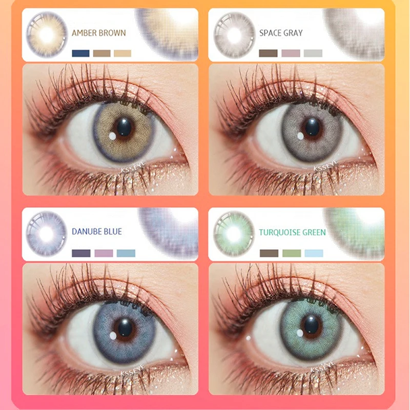 

Vision Danube3ToneSoft Color Contact Lens Cover Dark Eye Beautiful Pupil Makeup For Charming Eye Cosmetics Wedding Party Women's