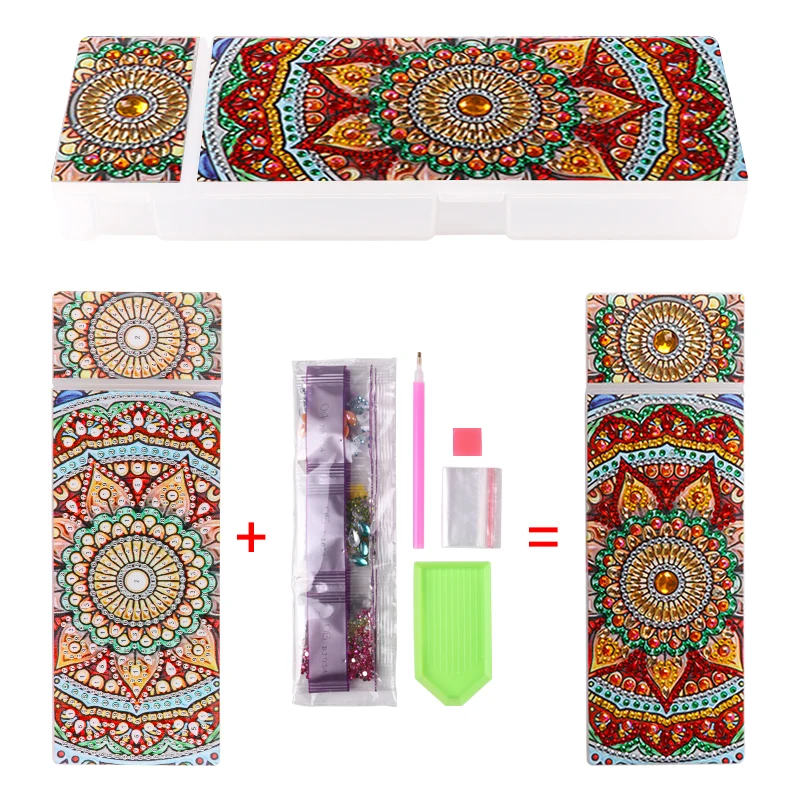 BJ036 2 сетки 5D Diy в форме алмазной живописи канцелярские карандаши чехол Стразы Алмазная вышивка Мандала коробка для хранения для подарка 1Hz6 - Цвет: BJ036