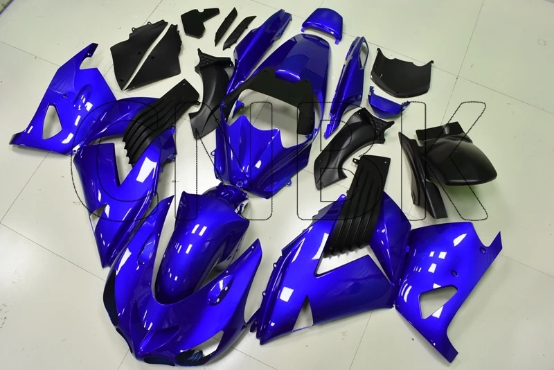INJECTION mold Для Zx14 Zx-14r 2006 набор для всего тела для Kawasaki Zx14r 2008 синие Черные Пластиковые обтекатели Zx14 Zx-14r 2006-2011 обтекатели - Цвет: INJECTION mold