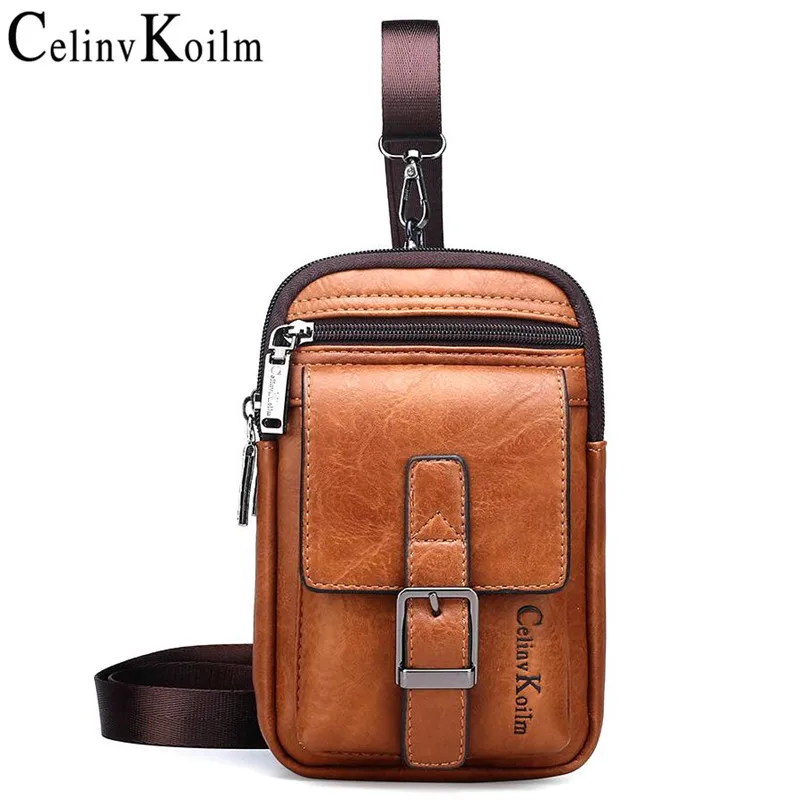 

Celinv Koilm Brand Small Multi-function Sling Crossbody Bag Men Shoulder Bag Legs Waist Bag For Man New Fashion Casual Cool Mini