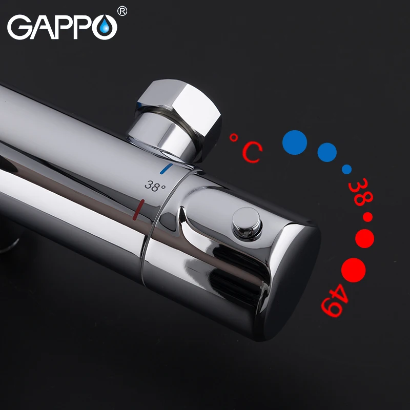 GAPPO Термостатические Смесители для душа для ванной комнаты Термостатический смеситель для ванной комнаты термостат смеситель для ванны смесители краны