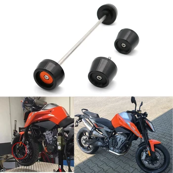 

For KTM 790 Duke 2018 2019 2020 Front and Rear Axle Fork Sliders Crash Protector Motorcycle Falling Protection CNC Aluminum