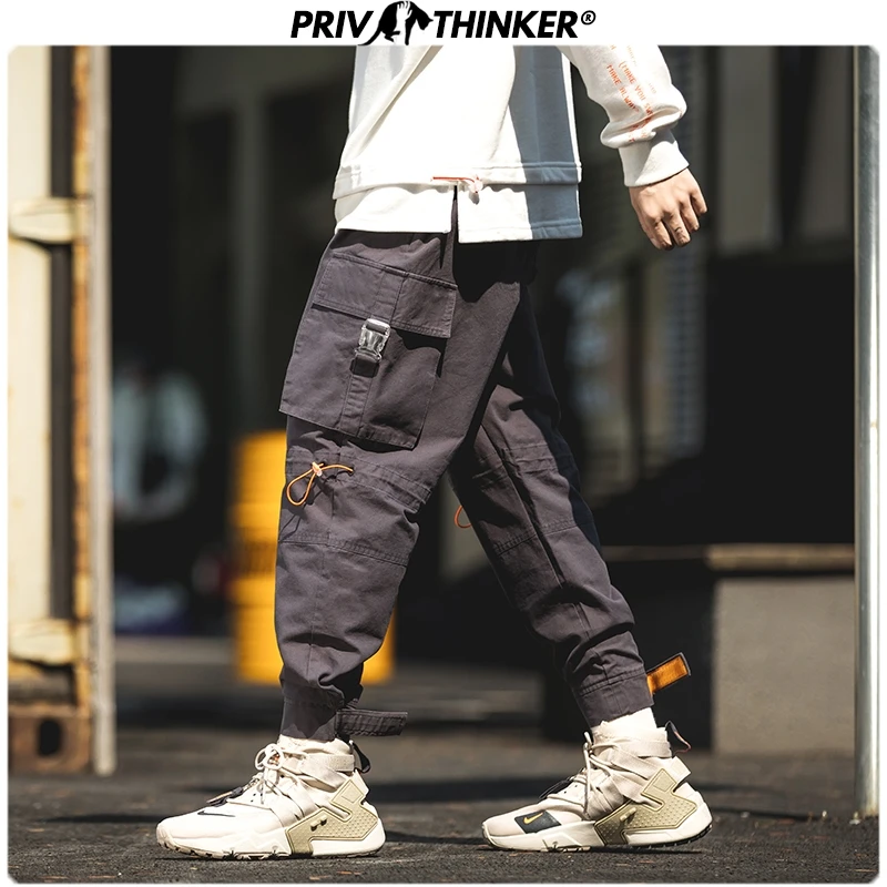 

Privathinker Men Pockets Loose 2020 Harem Pants Mens Spring Hip Hop Casual Pants Male Summer Fashion Streetwear Overalls Pants
