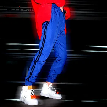 

Sweetown Casual Plus Size Pants Trousers Women Side Striped Pantalon Femme Streetwear Black High Waist Womens Joggers Sweatpants