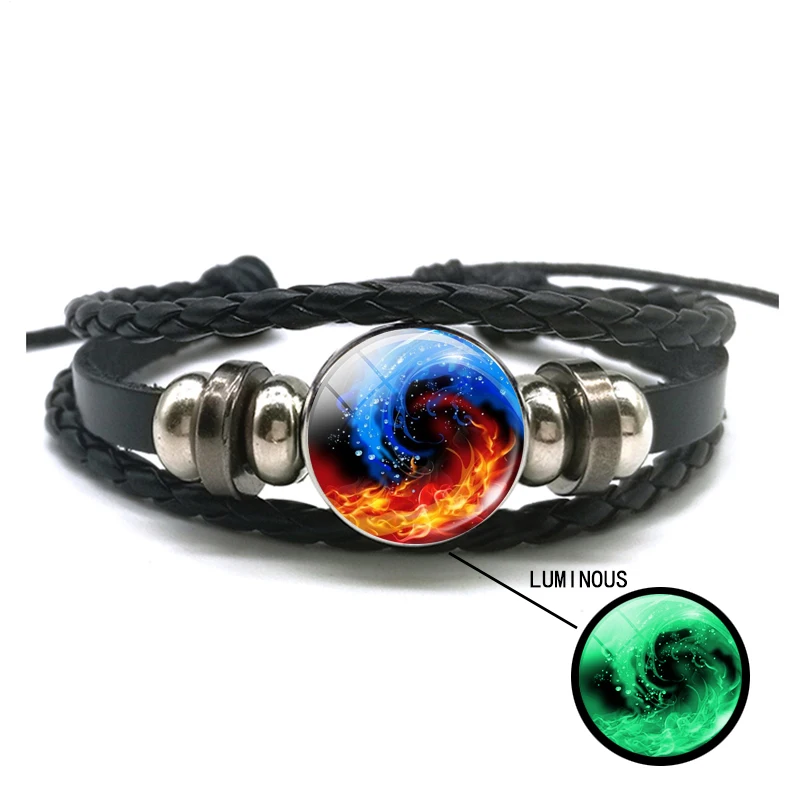Luminous Yin Yang Braided Leather Bracelet Vintage Tai Chi Kung Fu Sign Snap Button Bracelet Men Women Handmade Accessories|Wrap Bracelets| - AliExpress Luminous Yin Yang Braided Leather Bracelet Vintage Tai Chi Kung Fu Sign Snap Button Bracelet Men Women Handmade Accessories|Wrap Bracelets| - AliExpress