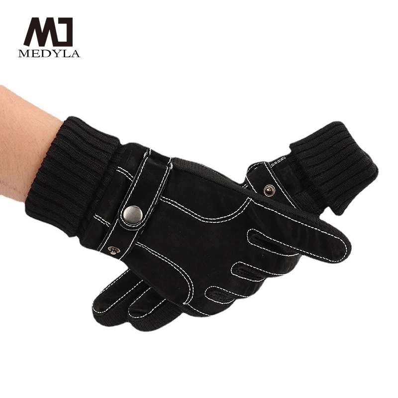 

MEDYLA Men's Touchscreen Winter Thermal Warm Cycling Bicycle Bike Ski Outdoor Camping Hiking Motorcycle Gloves ZST001