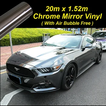 

20m Black Grey JMM Waterproof Chrome Mirror Vinyl Wrap Film Car Sticker Decal DIY Motor Body Cover Wrapping Film Air Bubble free