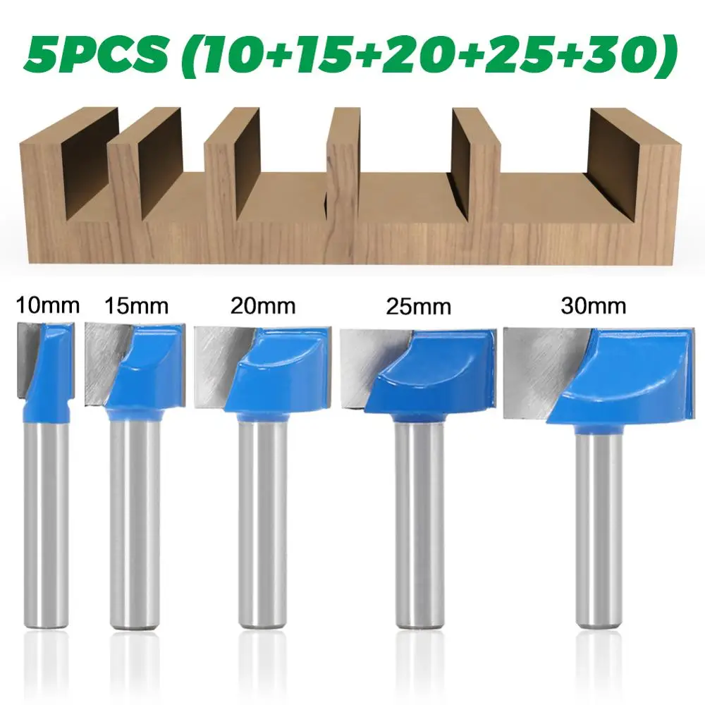 NEW  5pcs  CNC Router Bottom Cleaning Bits  6mm* 30mm 