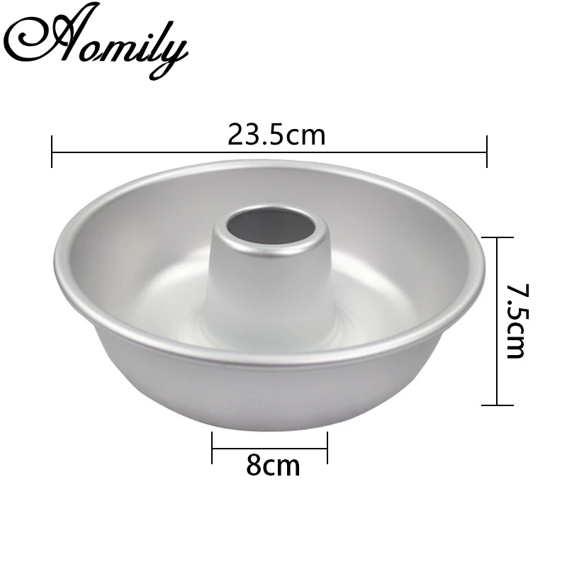 Moule rond en aluminium x 5 pièces - Diamètre 23.5cm - Hauteur 5cm