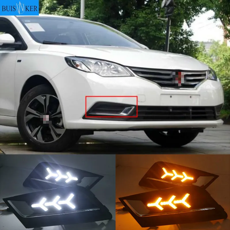 

Для Защитные чехлы для сидений, сшитые специально для Roewe 360 2015-2017 Дневной светильник автомобильные аксессуары светодиодный DRL головной светильник для Защитные чехлы для сидений, сшитые специально для Roewe 360 туман светильник