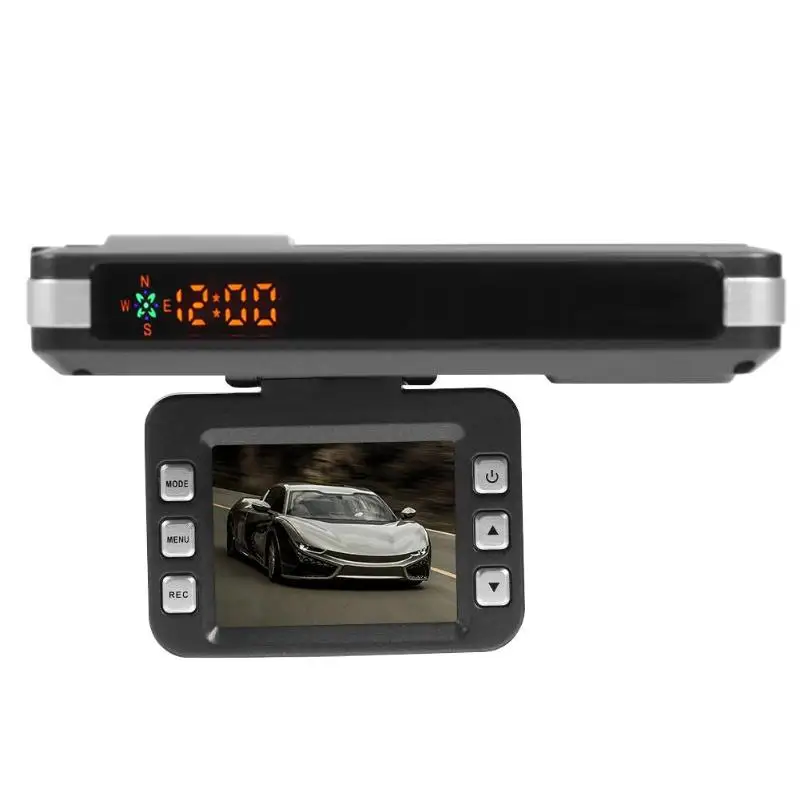 VGR1-S 3 в 1/2 в 1 Dashcam DVR 720p HD Автомобильная камера регистратор зеркало радар детектор с gps Точное обнаружение для России