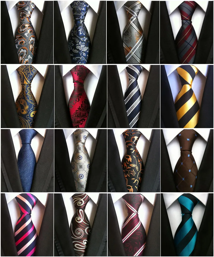 Фото Мужские галстуки 8 см новые мужские модные жаккардовые шелковые деловой зеленый