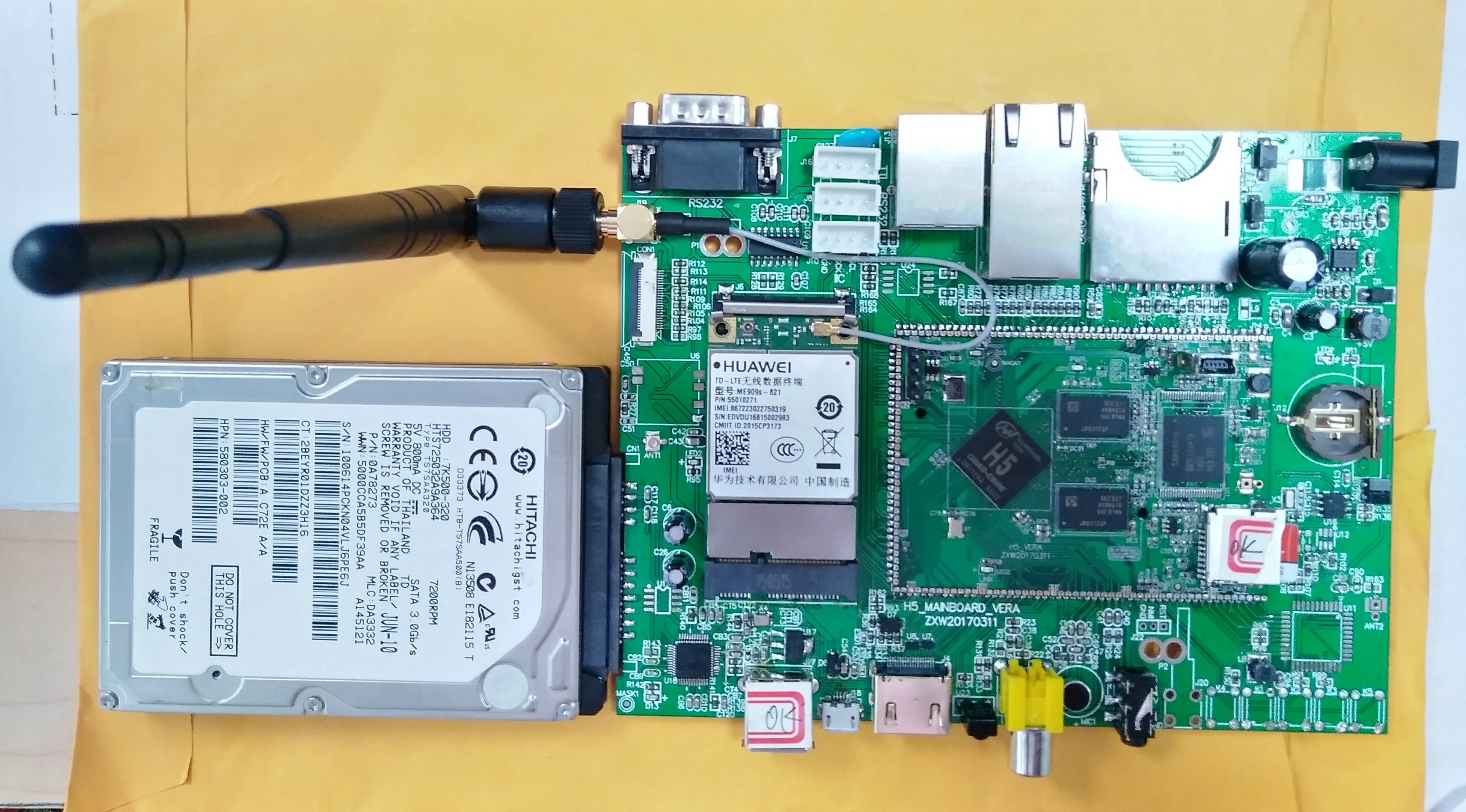 

H5 Core Board Development Board Four Core 64-bit On-Board WIFI and TF Card Stamp Hole LINUX+QT