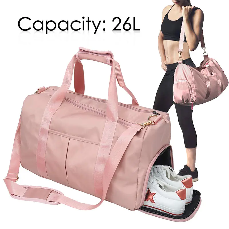 

Outdoor Waterproof Nylon Sports Gym Bags Men Women Training Fitness Travel Handbag Yoga Mat Sport Bag 2 Color спортивная сумка