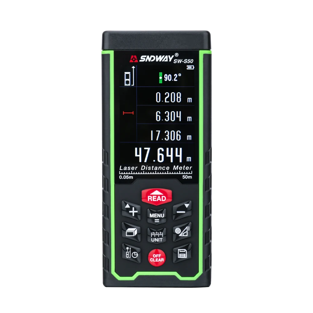 SNDWAY Laser Rangefinder Color LCD laser Distance Meter 120M 100M 80M 70M 50M Range Finder Digital Angle Ruler Measuring tape SNDWAY Laser Rangefinder Color LCD laser Distance Meter 120M 100M 80M 70M 50M Range Finder Digital Angle Ruler Measuring tape