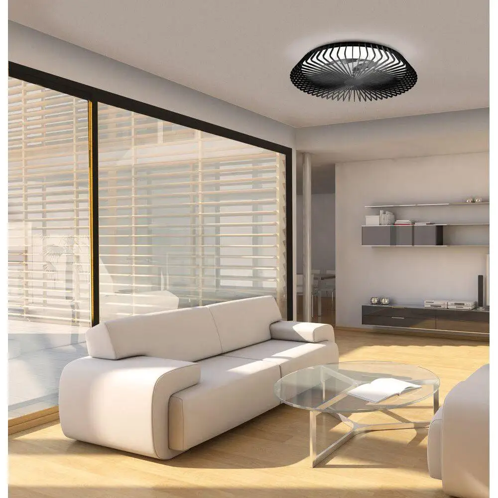 Потолочная светодиодная люстра-вентилятор Mantra Himalaya 7121 LED IP20 чёрная | Лампы и