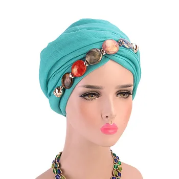 

Women Pendant Jewelry Necklace Scarf Hijab Collar Wrap Ethnic Muslim Turban Long Scarf Islamic Bandanas Headscarf Accessories