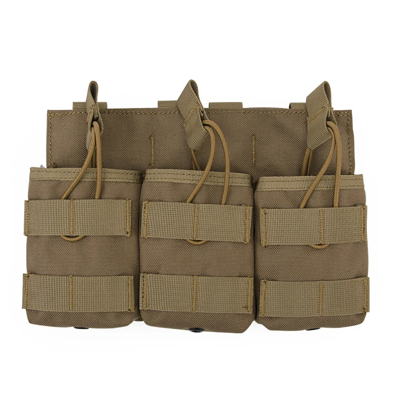 Открытый картриджный мешочек тактический Molle подсумок двухслойный тройной пейнтбольное оборудование Охотничьи Аксессуары Универсальная сумка