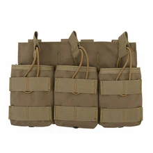 Открытый картриджный мешочек тактический Molle подсумок двухслойный тройной пейнтбольное оборудование Охотничьи Аксессуары Универсальная сумка