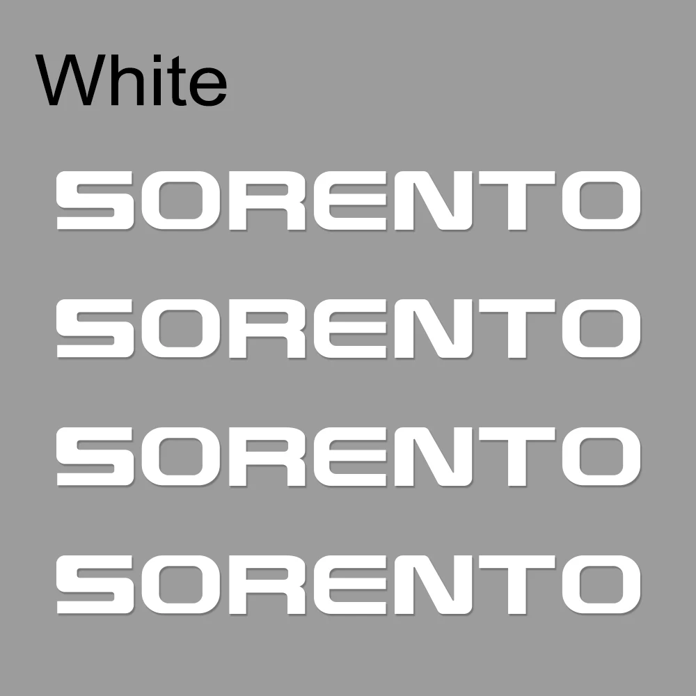 4 шт. автомобильный Стайлинг Спорт стеклоочиститель клей наклейки для Kia Sorento Авто Водонепроницаемый графический винил ПВХ Декор наклейки аксессуары для автомобиля - Название цвета: Белый