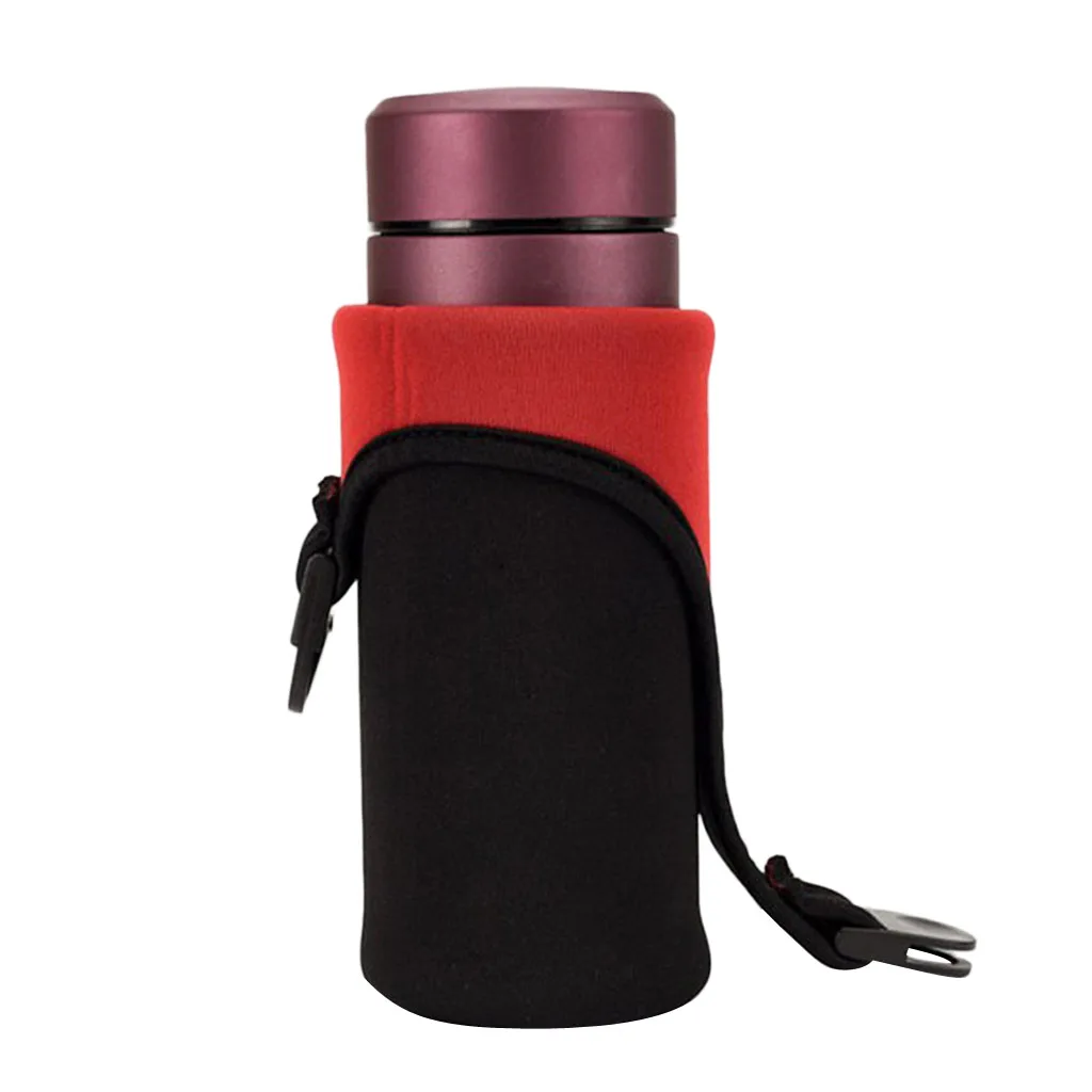 500ml 18 Oz Water Bottle Drink Cup Kettle Beverage Holder Sleeve 3mm Neoprene Insulated Cooler Cover Carrier Wrap & Carry Strap