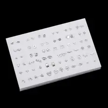 Sets Stud-Earrings Flower Girl Jewelry Plastic Randomly Party Butterfly Silver-Color