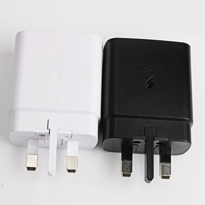 45W UK Plug Original Samsung Super Fast Charger Adaptive With PD type C To type C Cable For Galaxy S21 S20 A72 A71 A91 Note10 12 v usb