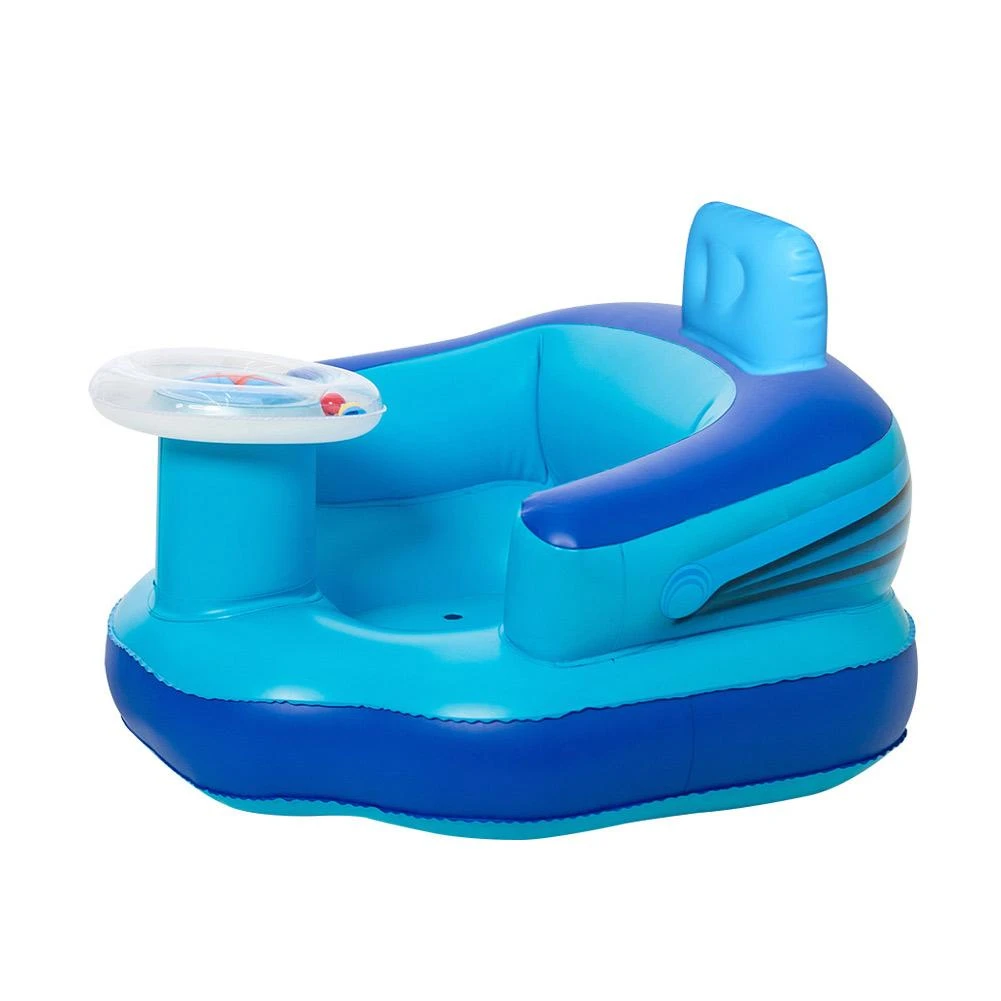 blue bath seat baby